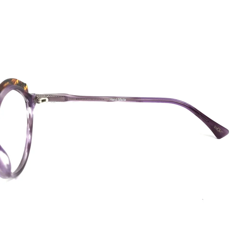 BOZ Eyeglasses Frames ILDA 7092 Purple Brown Amber Cat Eye 53-17-135